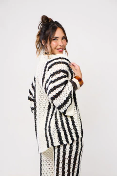 CONJUNTO GOTH BRANCO COM PRETO - Adoro LED