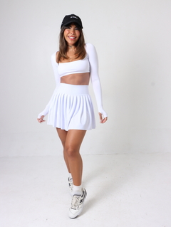 SHORTS SAIA SHAKE BRANCO