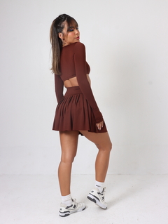 SHORTS SAIA SHAKE MARROM - comprar online