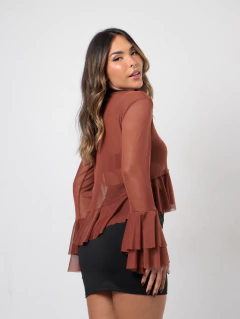 BLUSA PAM MARROM na internet