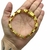 Pulseira 10mm Tijolinho Fecho Especial Banhado a Ouro 18K Lançamento na internet