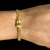 Pulseira Grumet Dupla 7mm Fecho Nossa Senhora Cravejado Banhado a Ouro 18K Lançamento