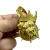 Pingente Pit Bull Rei 3D Cravejado Banhado A Ouro 18K Lançamento - comprar online