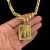 Pingente Nossa Senhora Cravejado Banhado a Ouro 18K Grande