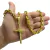 Corrente 8mm Cadeado Fecho Premium + Pingente Cruz Fio Banhado a Ouro 18K