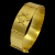 Pulseira Bracelete 15mm Chapa Estrela de Davi Banhado a Ouro 18K - Destake Jóias