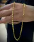 Corrente 4mm Tijolinho Banhado a Ouro 18K