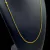 Corrente 1,5mm Cadeado Fecho Mosquetão Banhado A Ouro 18K - 8G - Destake Jóias