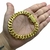 Pulseira 13mm Grumet Pit Bull Fecho Marcação 750 Banhado a Ouro 18K Lançamento - comprar online