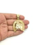 Pingente Banhado A Ouro 18K Ferradura Cavalo Grande