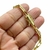 Pulseira 6mm Tijolinho Alongado Fecho Especial Marcação 750 Banhado a Ouro 18K Lançamento na internet