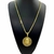 Corrente Elo Peruano 5mm + Pingente Jesus Cristo 3D Medalha Cravejado Banhado a Ouro 18K Lançamento na internet