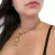 Cordão Feminino 8mm Elo Português Fecho Canhão + Pingente Nossa Senhora Cravejado Quem me Guarda não Dorme Banhado a Ouro 18k Lançamento - Destake Jóias