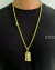 Corrente 6mm Cadeado Fecho Canhão + Pingente Face de Cristo 3D Banhado a Ouro 18K na internet