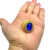 Anel Imperador Cravejado Pedra Azul Banhado A Ouro 18k Lançamento na internet