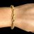 Pulseira Cadeado 10mm Fecho Duplo Banhado a Ouro 18K - comprar online