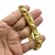 Pulseira 13mm Friso X Banhado a Ouro 18K Lançamento - Destake Jóias