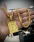 Corrente 7mm Peruano Canhao + Pingente Letra Banhado a Ouro 18K - comprar online