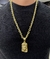 Corrente 8mm Cadeado Fecho Premium + Pingente Face de Cristo Banhado a Ouro 18K - loja online