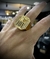 Anel 00 Coroa Cravejado Ajustável Banhado A Ouro 18k Lançamento