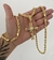 Kit Corrente 8mm Baiano + Pulseira 8mm + Pingente Cruz Toda Cravejada Banhado a Ouro 18K - loja online