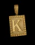 Pingente Letra Banhado A Ouro 18K - Médio - comprar online