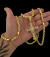 Kit Corrente 8mm Baiano + Pulseira 8mm + Pingente Cruz Toda Cravejada Banhado a Ouro 18K - comprar online