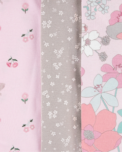 Kit de Body 5 peças Rosa Antigo Floral - Carter´s - comprar online