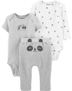 Trio Urso panda cinza - Carter´s