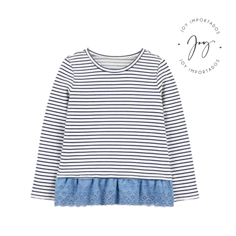 Blausa Manga Longa Listras com Laise - Oshkosh - comprar online