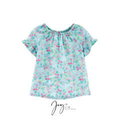 Batinha Azul Floral - Carter´s