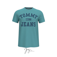 Camiseta Verde escrita Tommy Jeans - Tommy Hilfiger