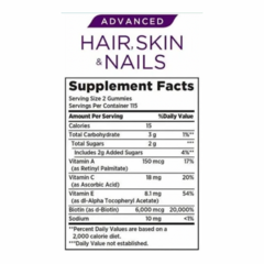 Hair Nail Skin Advanced 230 Gomas - Nature’s Bounty - comprar online