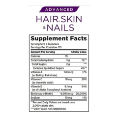 Hair Nail Skin Advanced 230 Gomas - Nature’s Bounty - comprar online