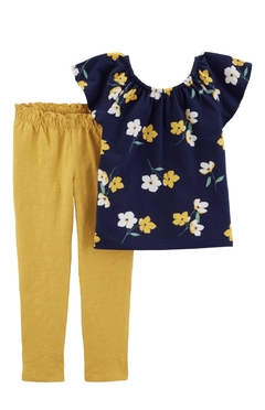 Conjunto Bata Floral e Calça - Carter´s