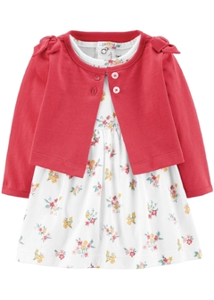 Vestido Bebê Florido com Bolero - Carter's