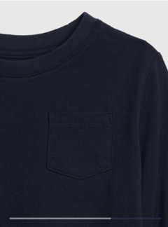 Camiseta manga longa GAP azul marinho - comprar online