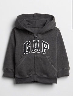 Moletom GAP grafite com zíper