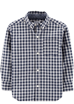 Camisa xadrez azul Carter´s