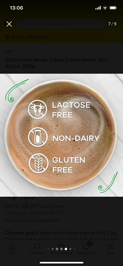 Coffee Mate Vanilla Caramel - Nestlé - comprar online
