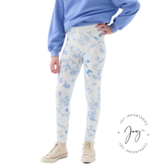 Legging Floral Branca e Azul - GAP - comprar online