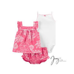 Trio Verão Rosa com Grilô - Carter´s