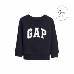 Moletom Azul Marinho logo Branca - GAP