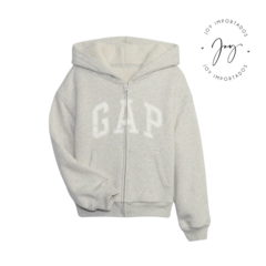Moletom Infantil Sherpa Cinza Claro - GAP