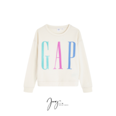 Moletom Bege logo Colorida - GAP