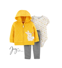 Conjunto de Moletom Amarelo Mostarda - Carter's