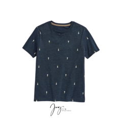 Camiseta Azul Foguetes - Old Navy