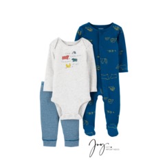 Kit Macacão Body e Calça Ursos e Esquilo - Carter´s