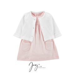 Conjunto 2 Peças Vestido e Bolero Branco - Carter´s