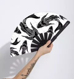 ABANICO PEZ KOI WHITE